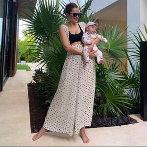 Storets Deandra Polka Dot Overalls NWOT S/M